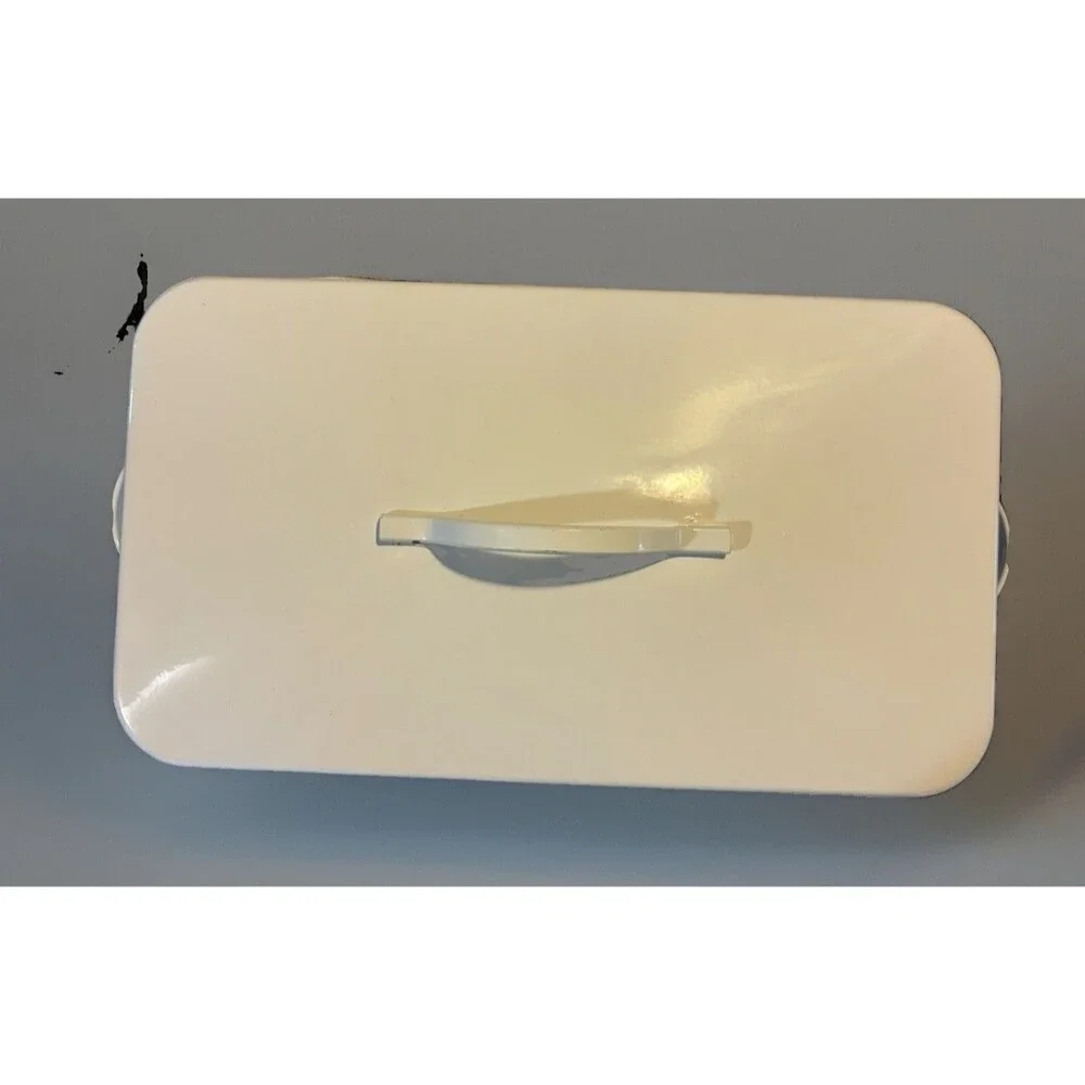 Metal Bread Bin with Lid Handle, Farmhouse Style 15x10